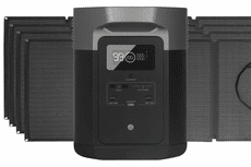 EcoFlow Delta Max 1600 Solar Generator Kit - With 4x 110 Watt Solar Panels