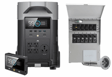 EcoFlow Delta Pro Portable Power Station with Free Transfer Kit and Remote