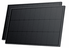 EcoFlow 2x 100W Rigid Solar Panel with 2 Rigid Solar Panel Mounting Feet