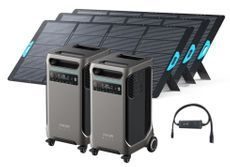 2x Anker SOLIX F3800 12 kW Double Power Hub Solar Generator Kit - With 1200W Solar Panel