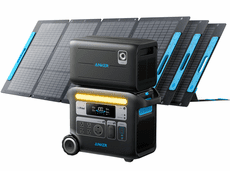 Anker SOLIX F2000 with Expansion Battery Kit and 3x 200 Watt Solar Panels