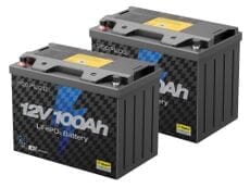 2x EcoFlow Lithium 12V 100Ah Deep Cycle LiFePO4 Battery