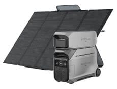 EcoFlow Delta Pro 3 Expansion Battery Solar Generator Kit - 8192 Watt Hours - With Ecoflow 400 Watt Solar Panel