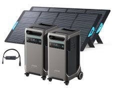 2x Anker SOLIX F3800 12 kW Double Power Hub Solar Generator Kit - With 800W Solar Panel