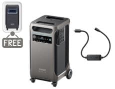 Anker SOLIX F3800 Plus Portable Power Station with Gas Adapter - 3840 Watt Hours - Includes FREE Protective Cover