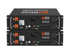 Rich Solar Alpha 5 Pro Lithium Battery | 51.2V 5120 Wh Each | Server Rack Battery - 2 Pack