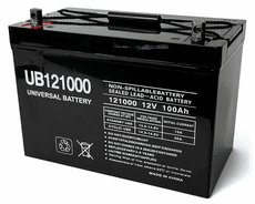 12 Volt 100 Amp Hour Sealed Lead Acid Battery by UPG
