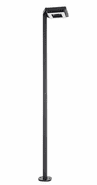 Contemporary Square Solar Post Light with Modern Square Pole